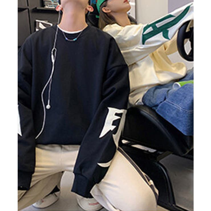 【genxder】ユニセックスパッチワークスウェット  | aimoha  | 詳細画像10 