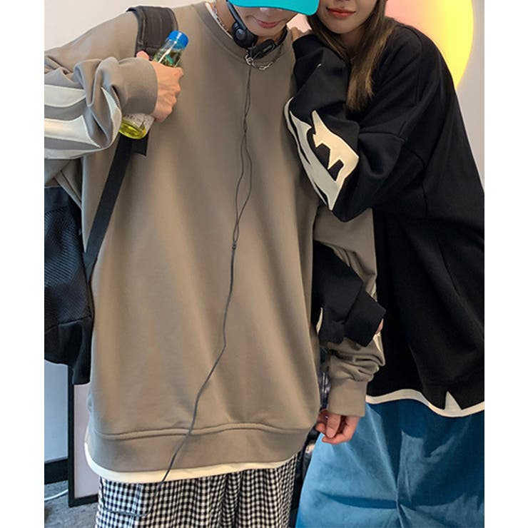 【genxder】ユニセックスパッチワークスウェット  | aimoha  | 詳細画像19 