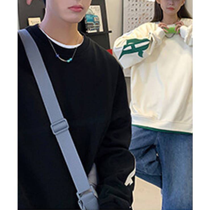 【genxder】ユニセックスパッチワークスウェット  | aimoha  | 詳細画像5 