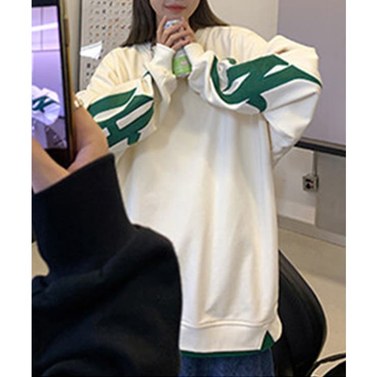 【genxder】ユニセックスパッチワークスウェット  | aimoha  | 詳細画像6 