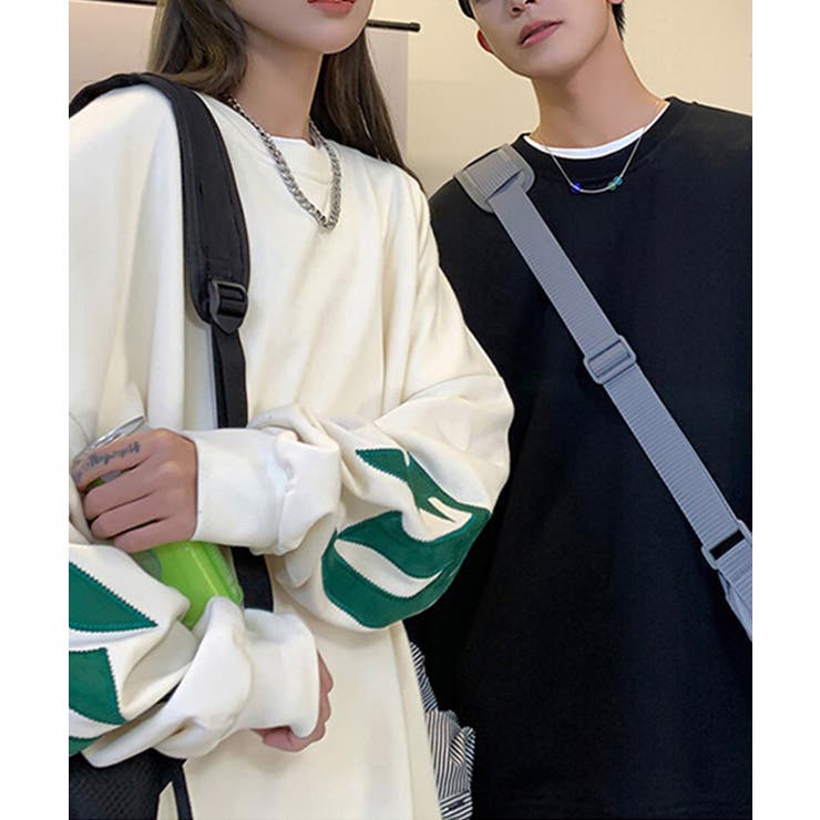 【genxder】ユニセックスパッチワークスウェット  | aimoha  | 詳細画像7 