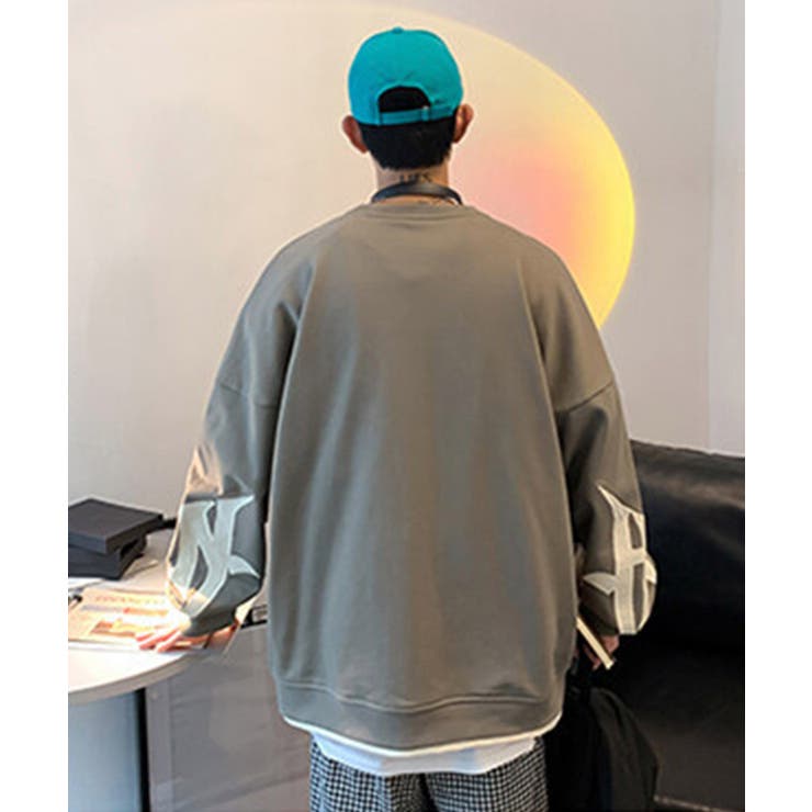 【genxder】ユニセックスパッチワークスウェット  | aimoha  | 詳細画像14 