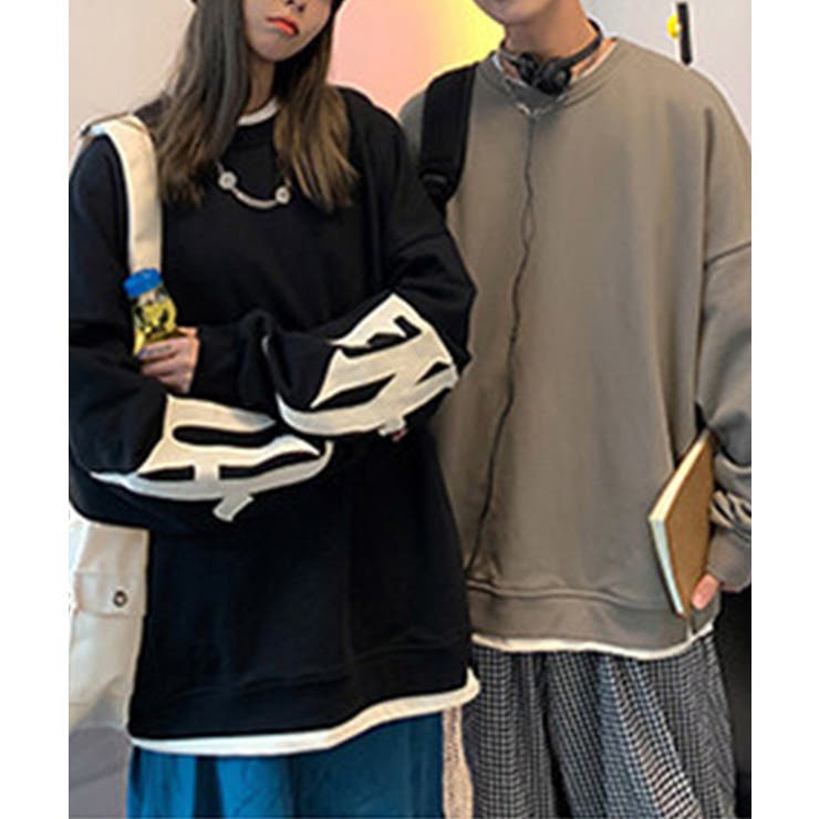 【genxder】ユニセックスパッチワークスウェット  | aimoha  | 詳細画像17 