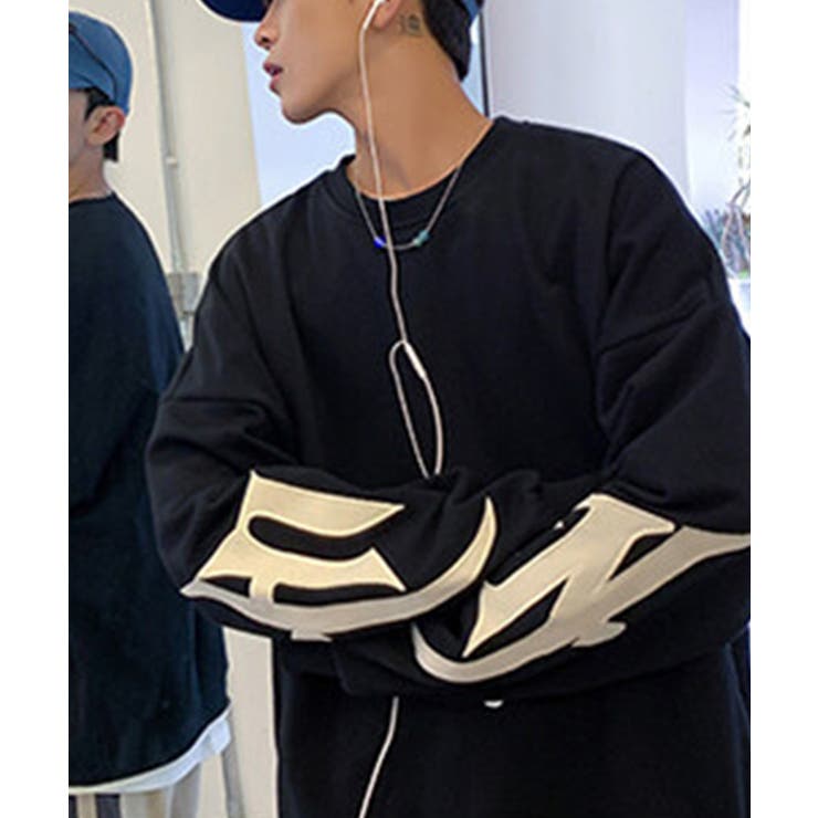 【genxder】ユニセックスパッチワークスウェット  | aimoha  | 詳細画像3 