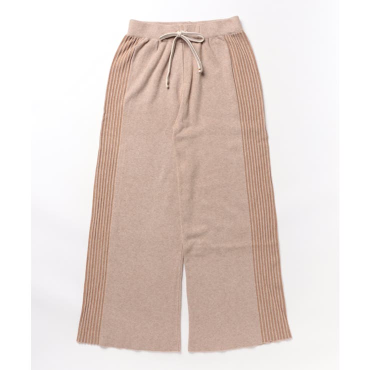 サイドストライプニットパンツ ワイドパンツ | aimoha  | 詳細画像10 