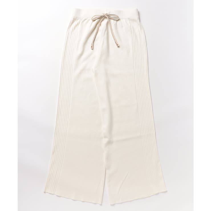 サイドストライプニットパンツ ワイドパンツ | aimoha  | 詳細画像8 