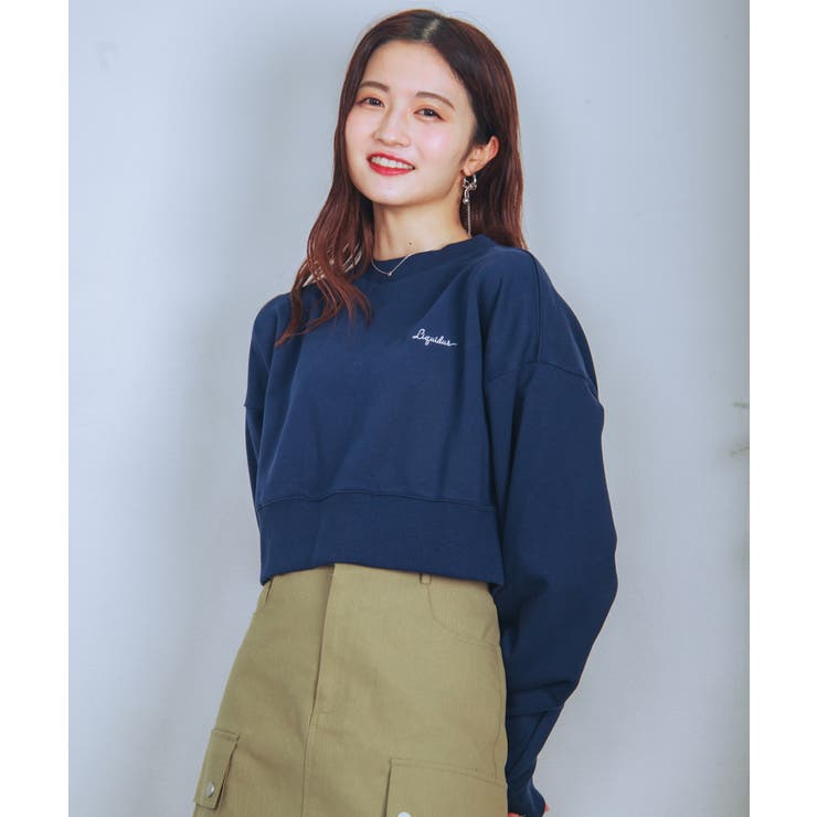 バックリボンデザインオーバーショートスウェット | aimoha  | 詳細画像5 