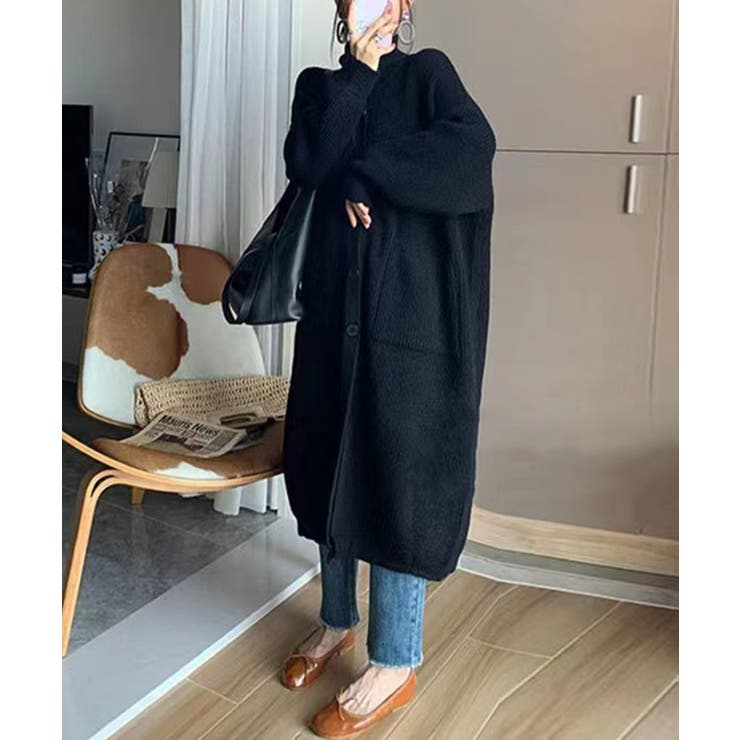 ブラック | ロングカーディガン【AW】 | aimoha 