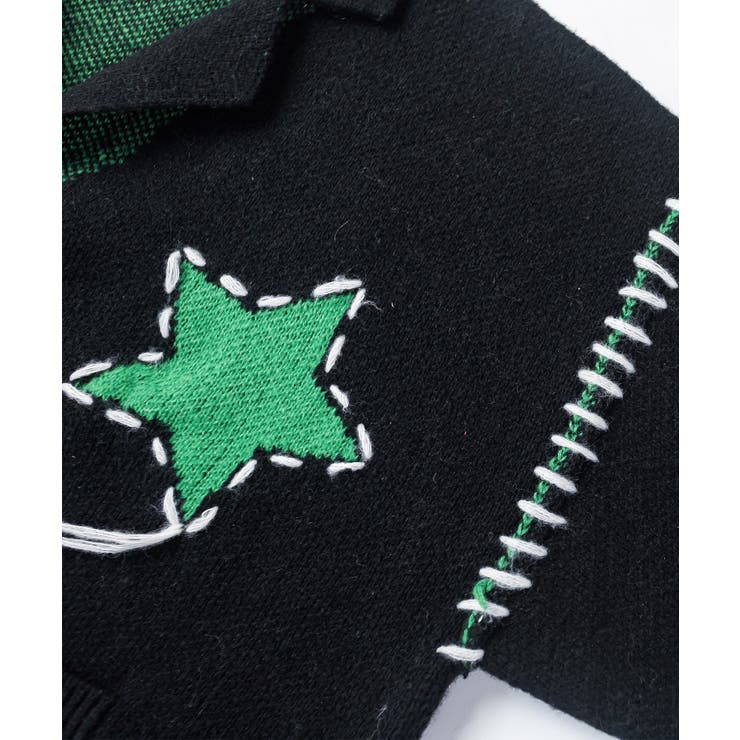 テーラードジャケット風オーバーニットカーディガン 裾ダメージ加工 | HOOK | 詳細画像16 