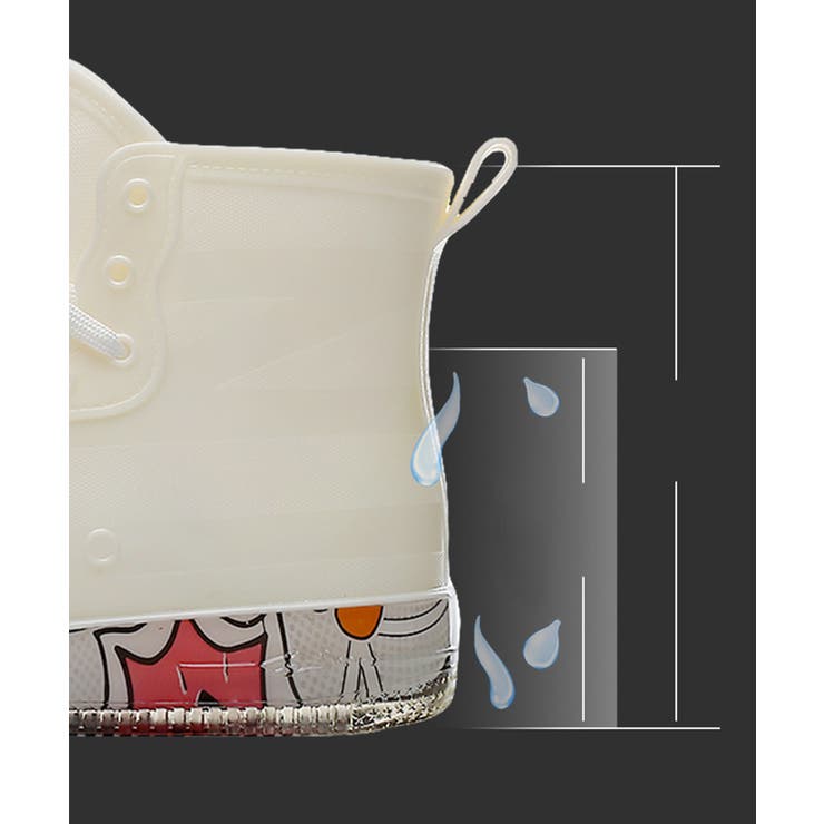 男女兼用 レースアップレインブーツ  | aimoha  | 詳細画像9 