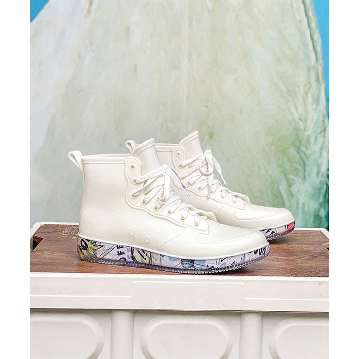 男女兼用 レースアップレインブーツ  | aimoha  | 詳細画像4 