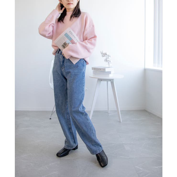 ハイネックオーバーニット 韓国ファッション | aimoha  | 詳細画像11 