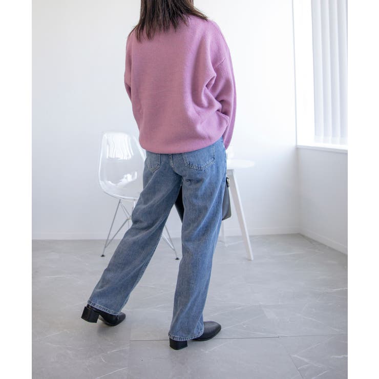 ハイネックオーバーニット 韓国ファッション | aimoha  | 詳細画像4 