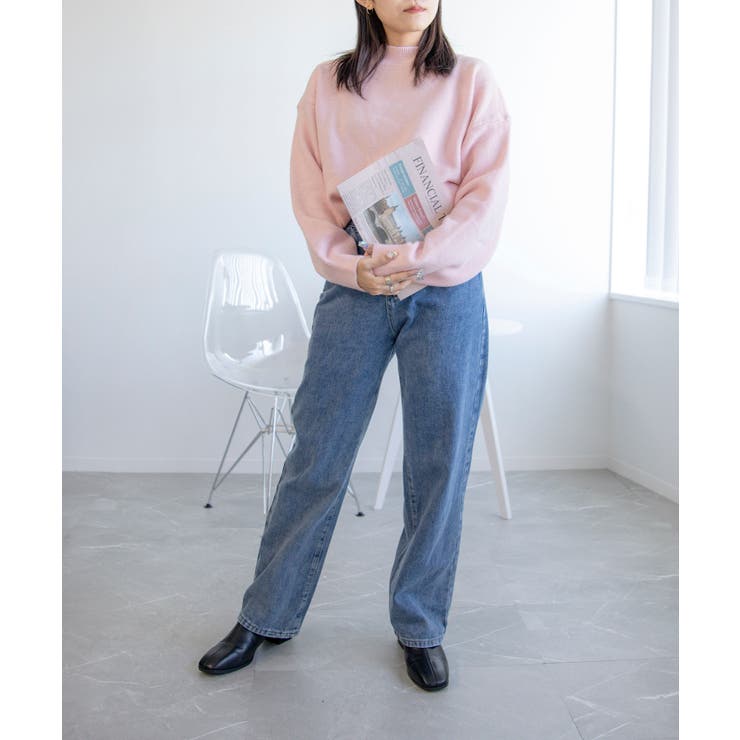 ハイネックオーバーニット 韓国ファッション | aimoha  | 詳細画像10 