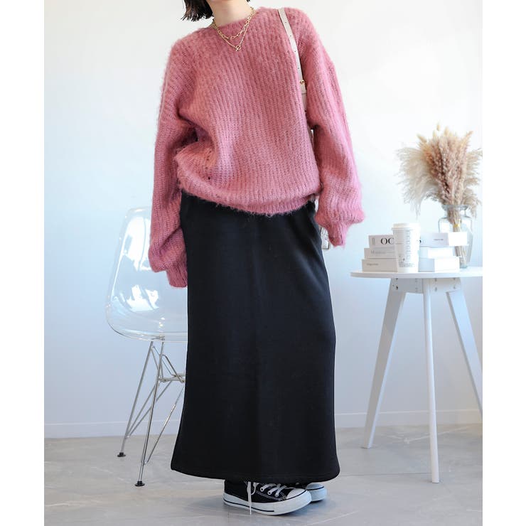 モヘアライクニットプルオーバー ユニセックス オーバーサイズ | aimoha  | 詳細画像28 