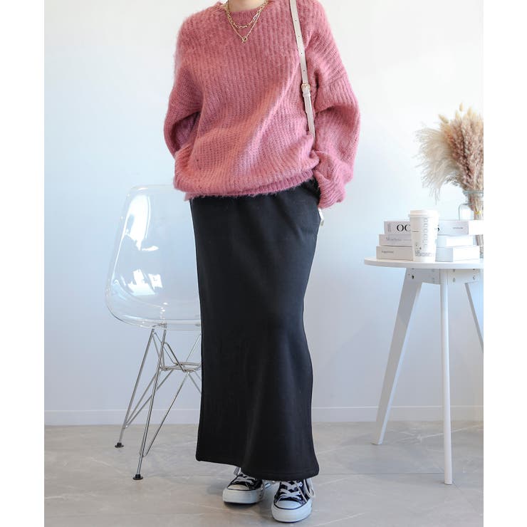 モヘアライクニットプルオーバー ユニセックス オーバーサイズ | aimoha  | 詳細画像29 