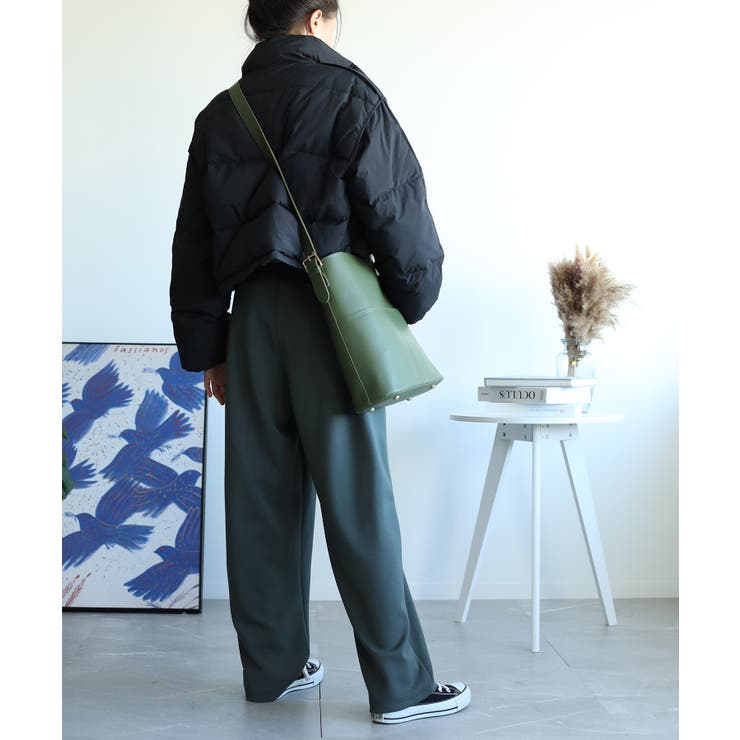 選べる3サイズ 外ポケット付きフェイクレザートートバッグレディース オルチャン | aimoha  | 詳細画像40 