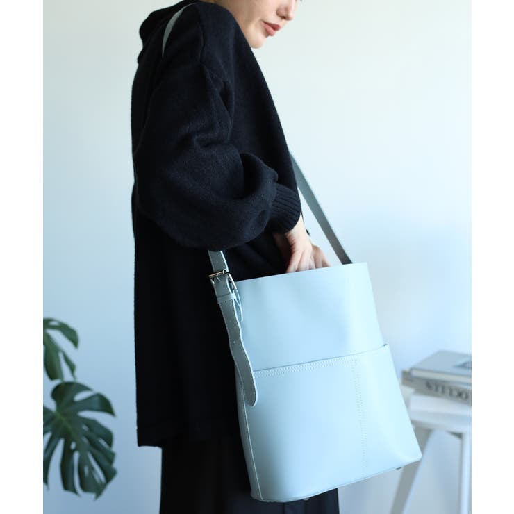 選べる3サイズ 外ポケット付きフェイクレザートートバッグレディース オルチャン | aimoha  | 詳細画像41 