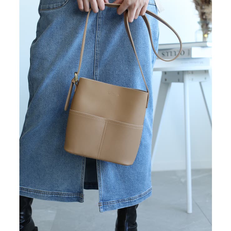 選べる3サイズ 外ポケット付きフェイクレザートートバッグレディース オルチャン | aimoha  | 詳細画像22 