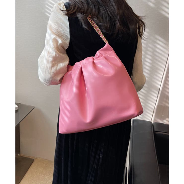 ピンク | 【Jasmine】チェーン巾着バッグ Jasmine Grandiflorum | aimoha 