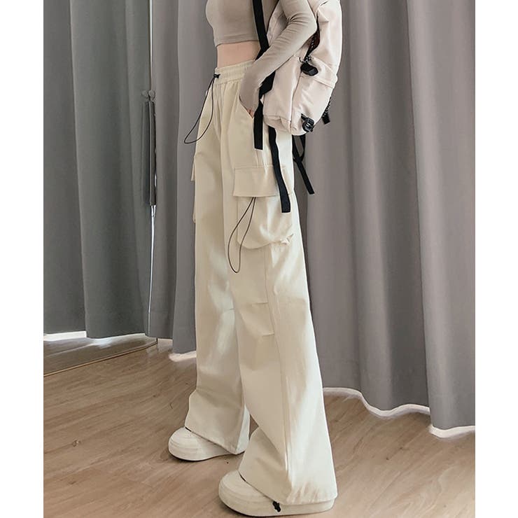 カジュアルワイドカーゴパンツ | aimoha  | 詳細画像5 