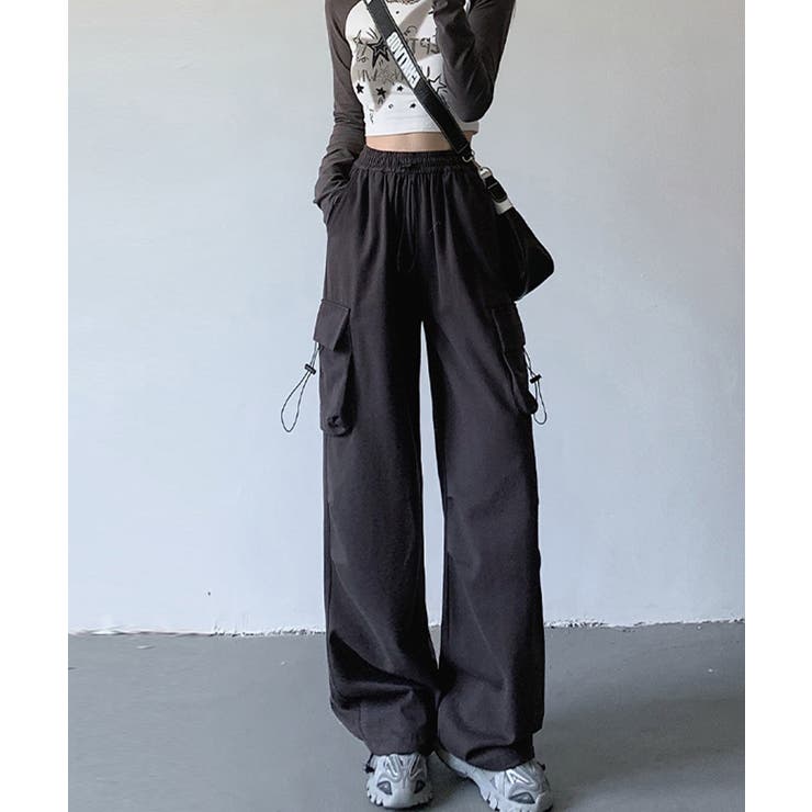 カジュアルワイドカーゴパンツ | aimoha  | 詳細画像1 