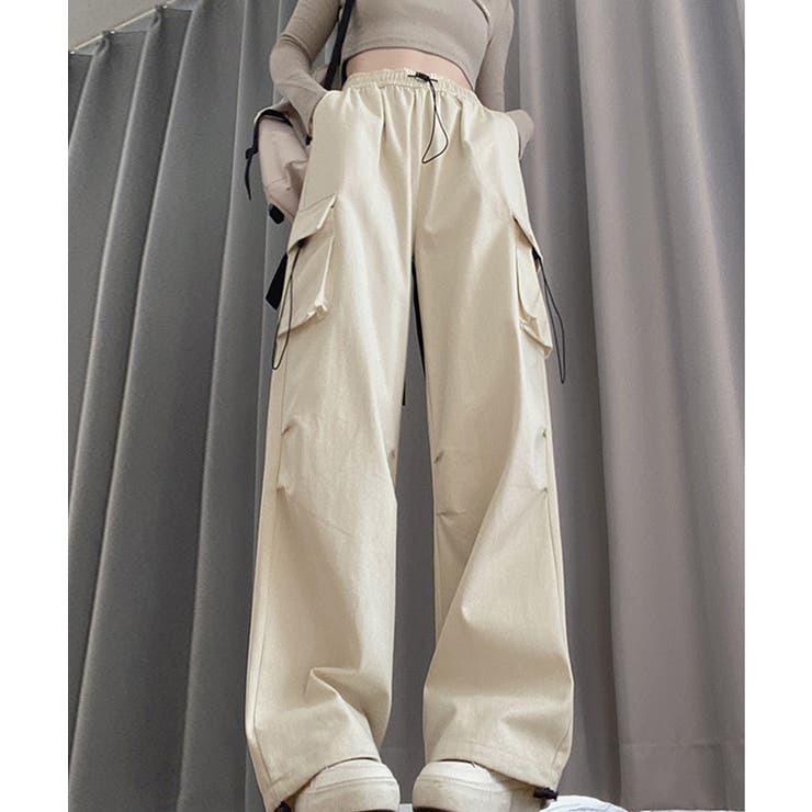 カジュアルワイドカーゴパンツ | aimoha  | 詳細画像6 