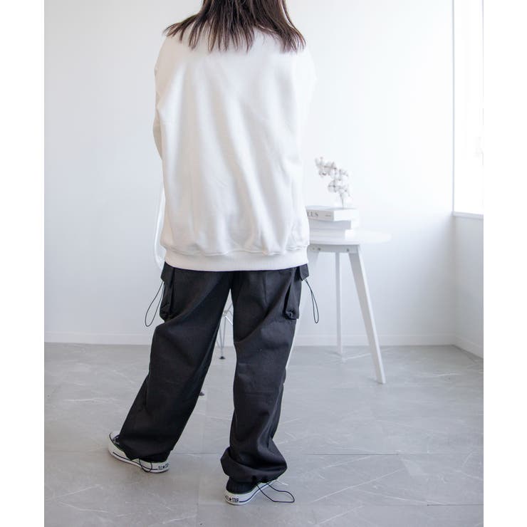 オーバーサイズハーフジップスウェット【AW】 | aimoha  | 詳細画像9 