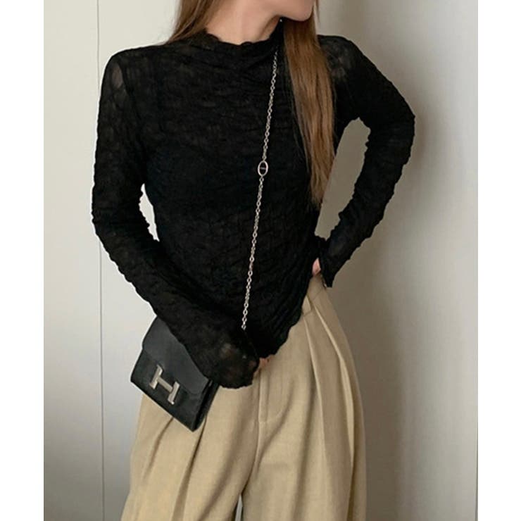 シアー刺繍トップス | aimoha  | 詳細画像8 