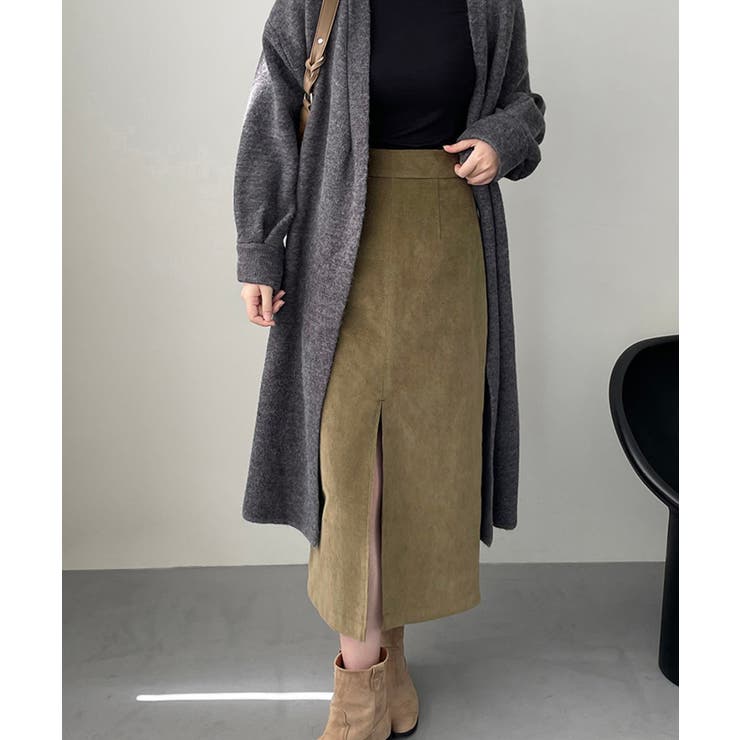 ハイウエストスリットタイトロングスカート | aimoha  | 詳細画像3 