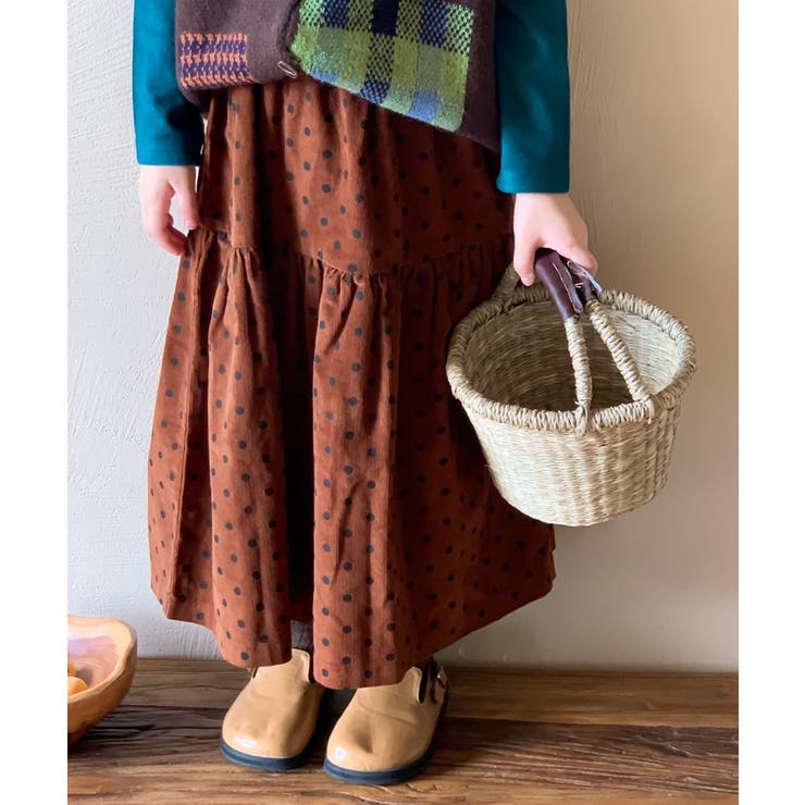 韓国子供服 トート柄ロングスカート【AW】 | aimoha kids | 詳細画像5 