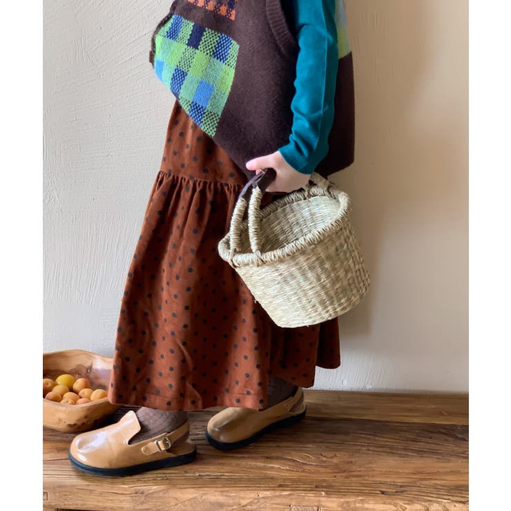 韓国子供服 トート柄ロングスカート【AW】 | aimoha kids | 詳細画像6 