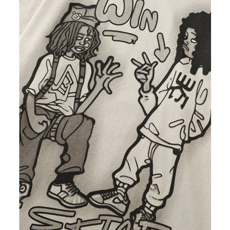 【HOOK】ストリートプリント袖バイカラー切り替えTEE | HOOK | 詳細画像6 