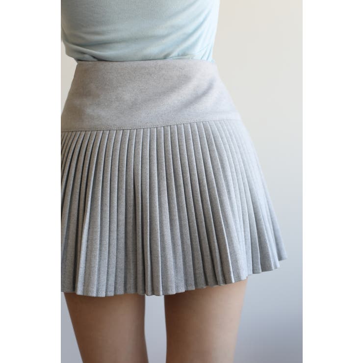 ウエスト切り替えプリーツミニスカート Jasmine Grandiflorum | aimoha  | 詳細画像1 