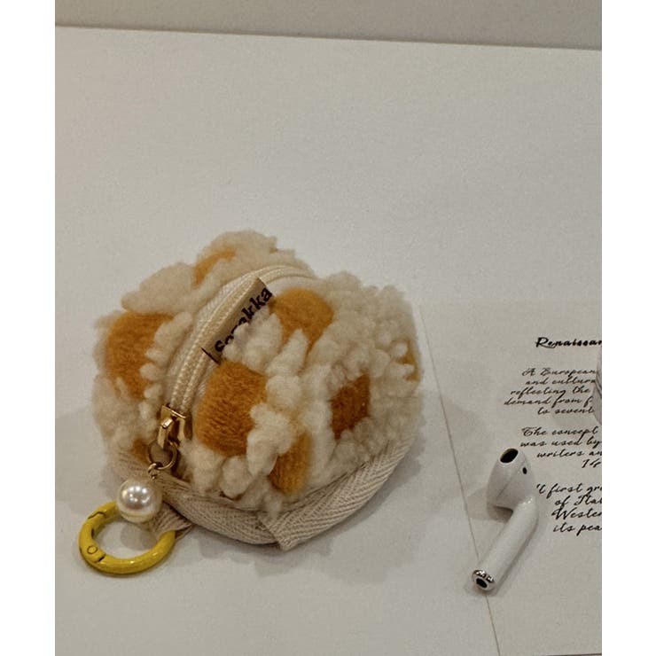 イエロー | ボアミニケース エアポッズポーチ【AW】 | aimoha 
