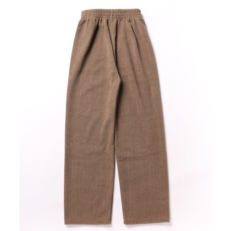 裏起毛 ケーブル柄コーデュロイストレートスウェットパンツ【AW】 | aimoha  | 詳細画像13 