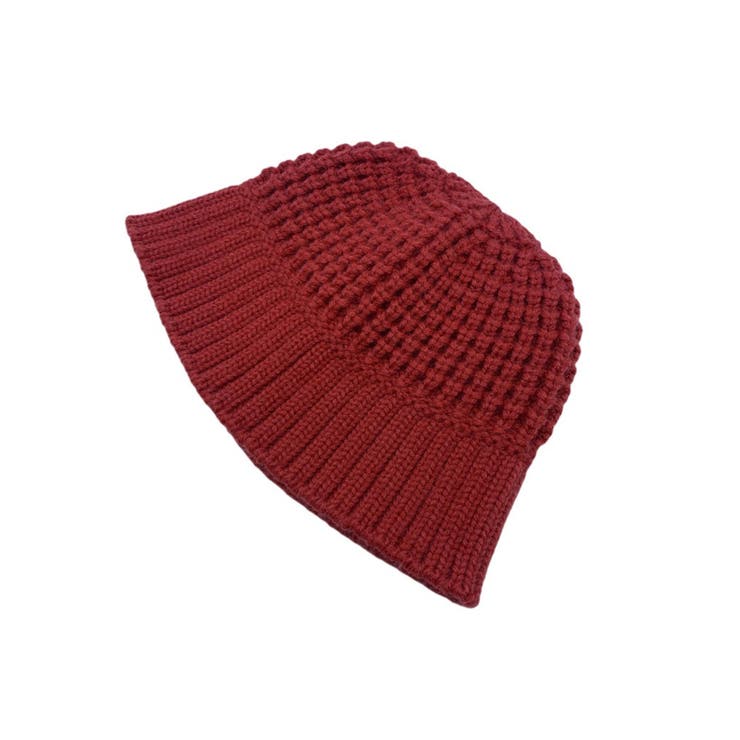 レッド | aimoha men パイナップル編みバケットハット | aimoha men