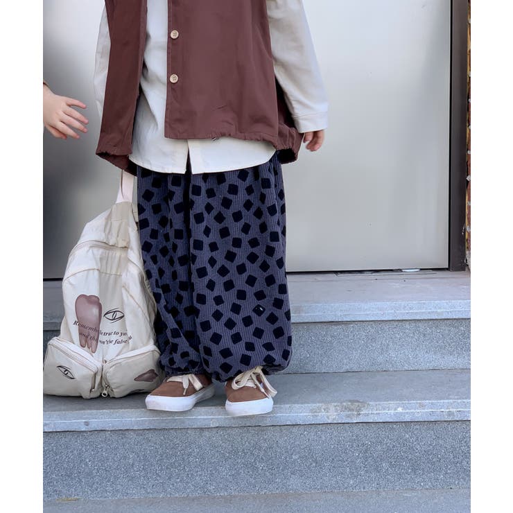 韓国子供服 裾絞りカーゴパンツ | aimoha kids | 詳細画像3 