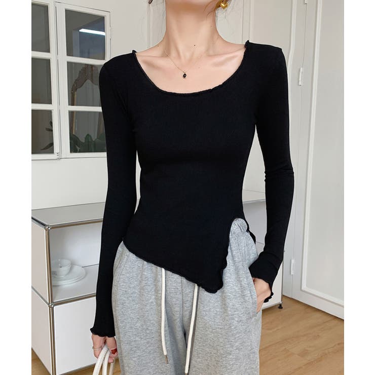 スリットデザインカットソー | aimoha  | 詳細画像2 