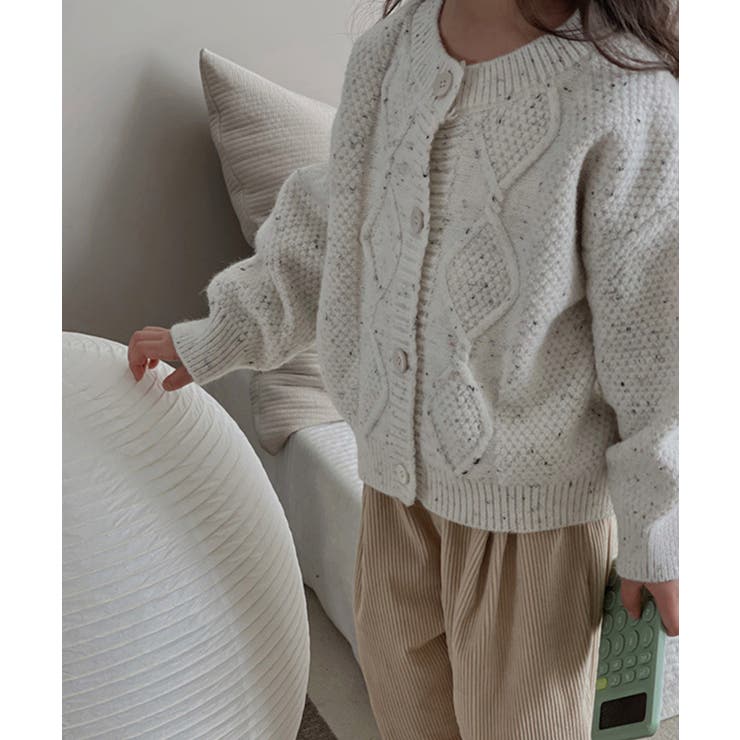 【aimoha-KIDS-】韓国子供服 かわいい編みカーディガン【AW】 | aimoha kids | 詳細画像3 