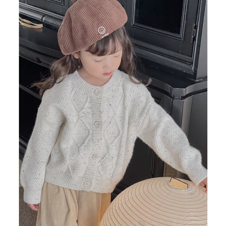 【aimoha-KIDS-】韓国子供服 かわいい編みカーディガン【AW】 | aimoha kids | 詳細画像4 