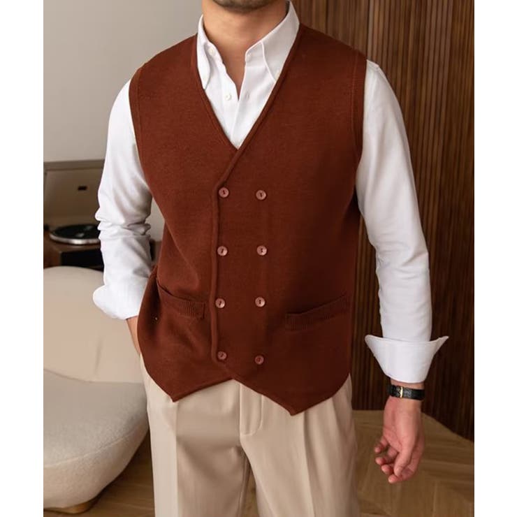 aimoha MENS/ダブルニットべスト | aimoha men | 詳細画像6 
