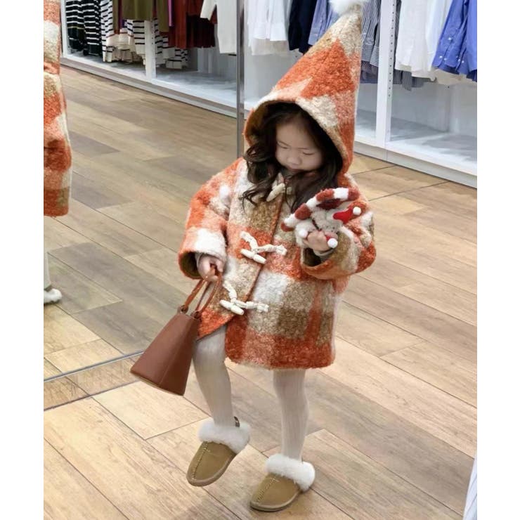 ベビー服 モコモコアウター 90サイズ 厚手 ダサく