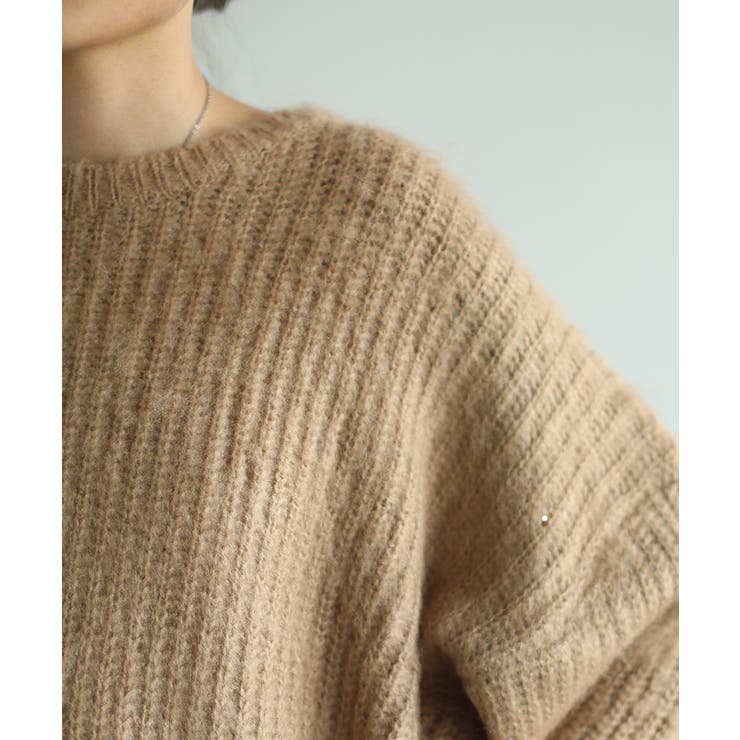 モヘアライクニットプルオーバー ユニセックス オーバーサイズ | aimoha  | 詳細画像60 