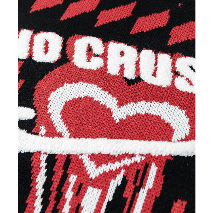 HOOK  original レトロ調溶けるハート配色ニットプルオーバー | HOOK | 詳細画像5 