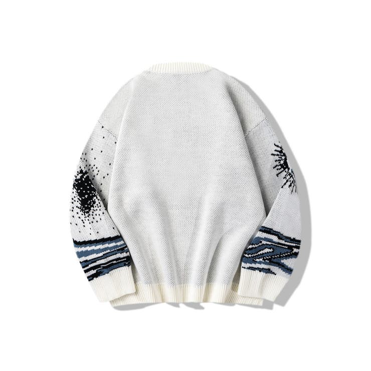 HOOK  original レトロ調溶けるハート配色ニットプルオーバー | HOOK | 詳細画像3 