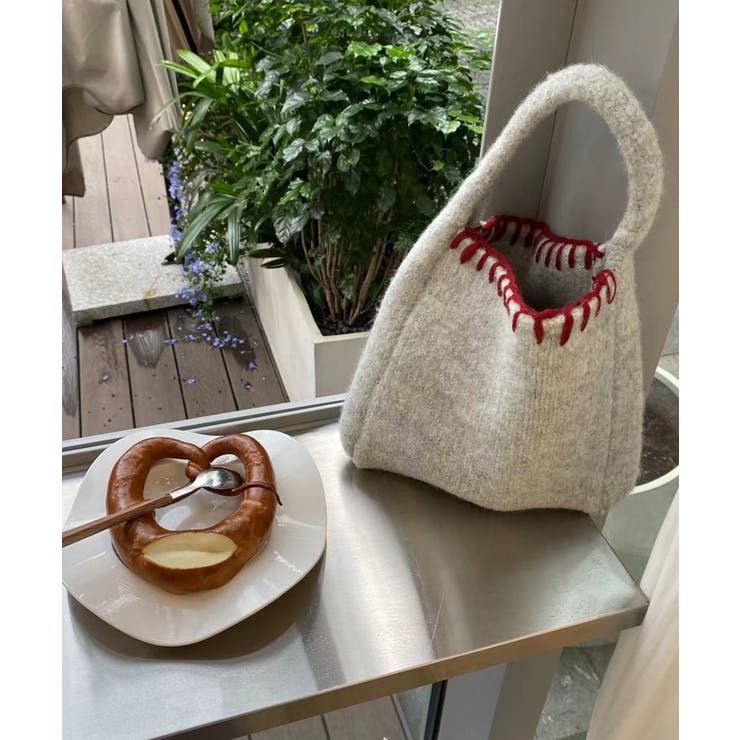 ライトグレー | ニットトート | aimoha 