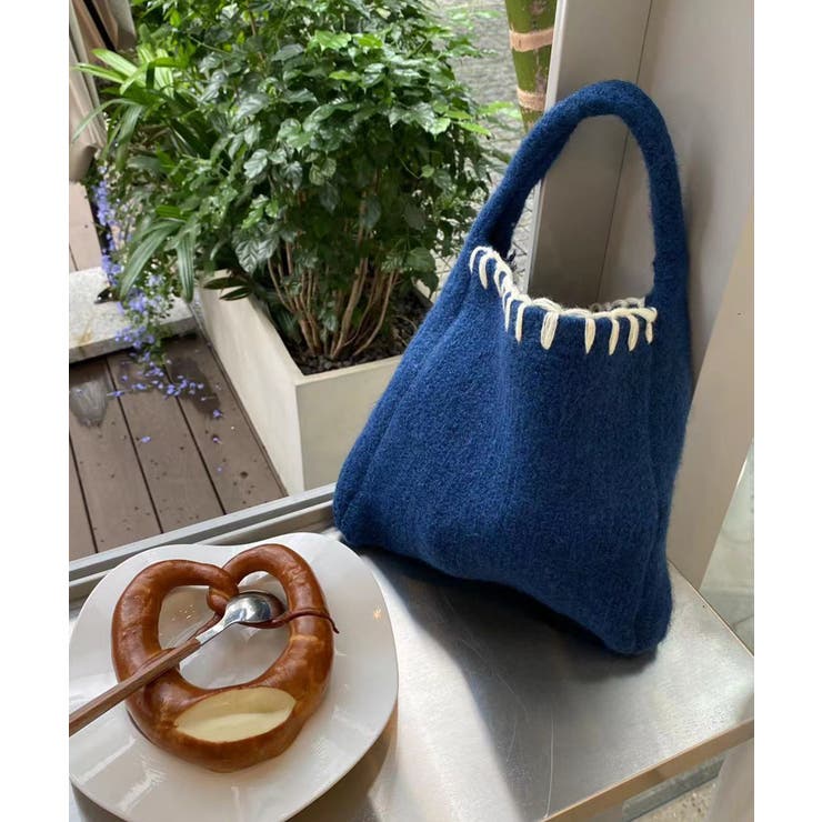 ネイビー | ニットトート | aimoha 