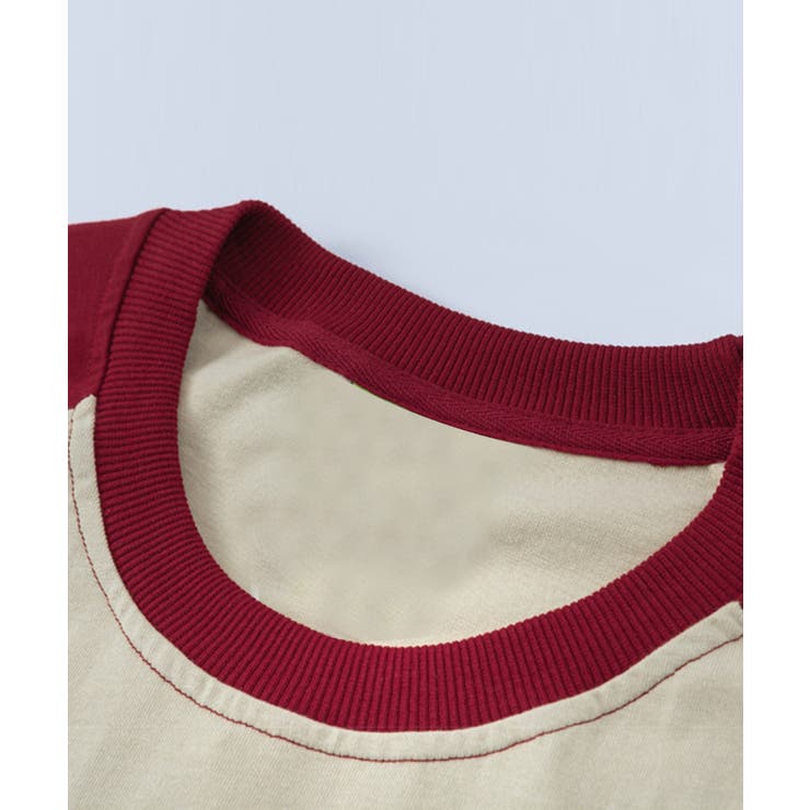 【HOOK】ポップ風プリントラグランスリーブロングTEE | HOOK | 詳細画像2 