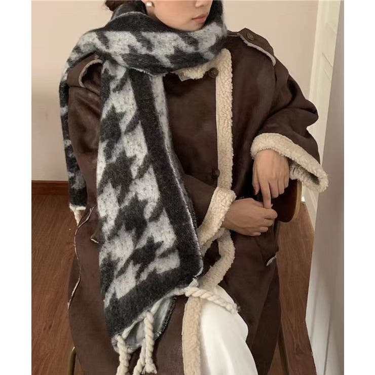 ブラック | 【Jasmine】ボリュームマフラー | aimoha 